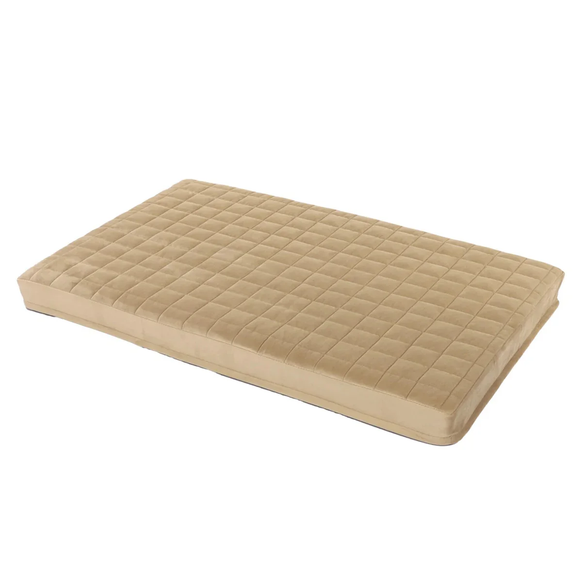 Velourse hondenbench matras beige Petlife Overseas Velourse hondenbench matras beige Petlife Overseas