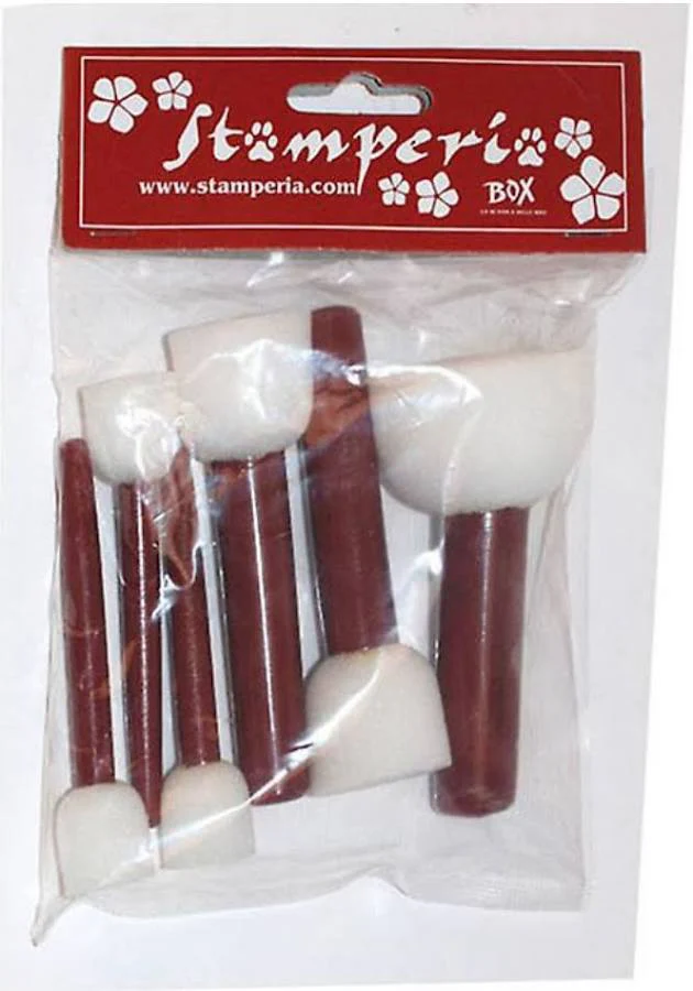 Pack 6 sjabloneer sponges groot/klein
