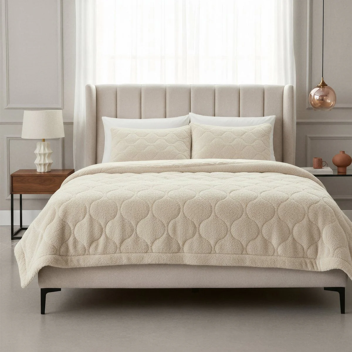 Sleeptime Dekbed en Overtrek in 1 – Teddy – Beige