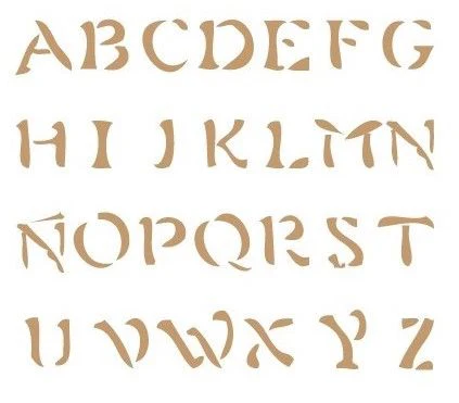 Sjabloon Letters & cijfers 5