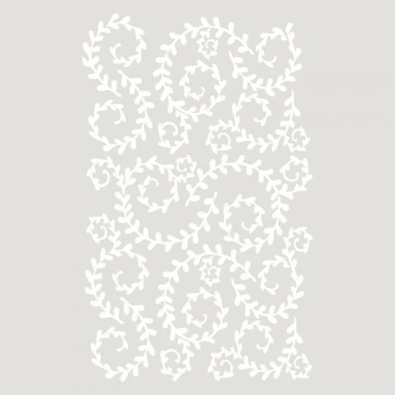 Sjabloon Damask 14 – Krullen 30cmx45cm