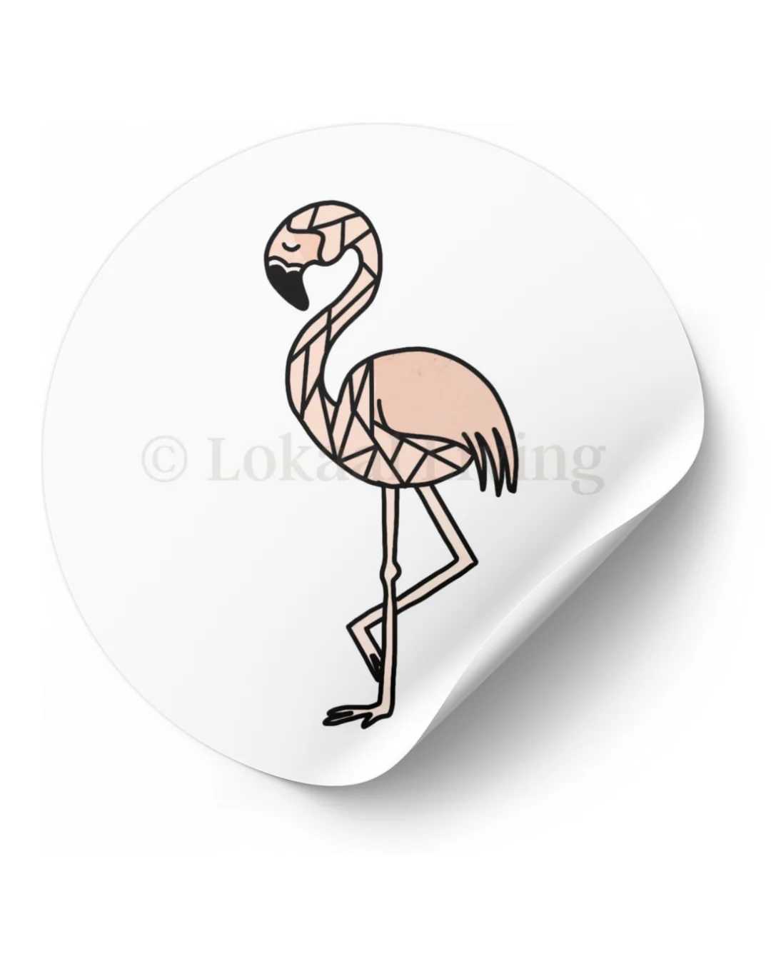 Stickerset Flamingo