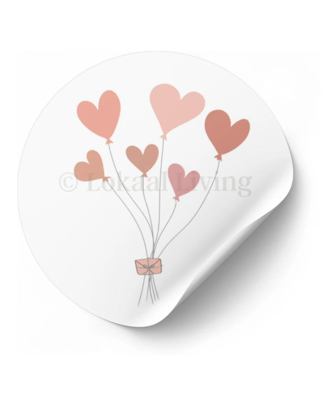 Stickerset Hartjesballonnen