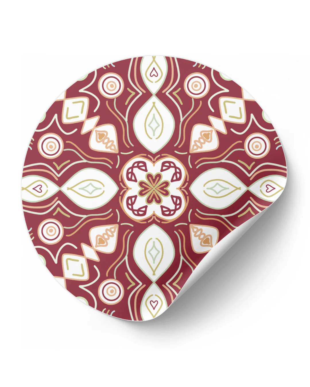 Stickerset Mediterraans burgundy Stickerset Mediterraans burgundy