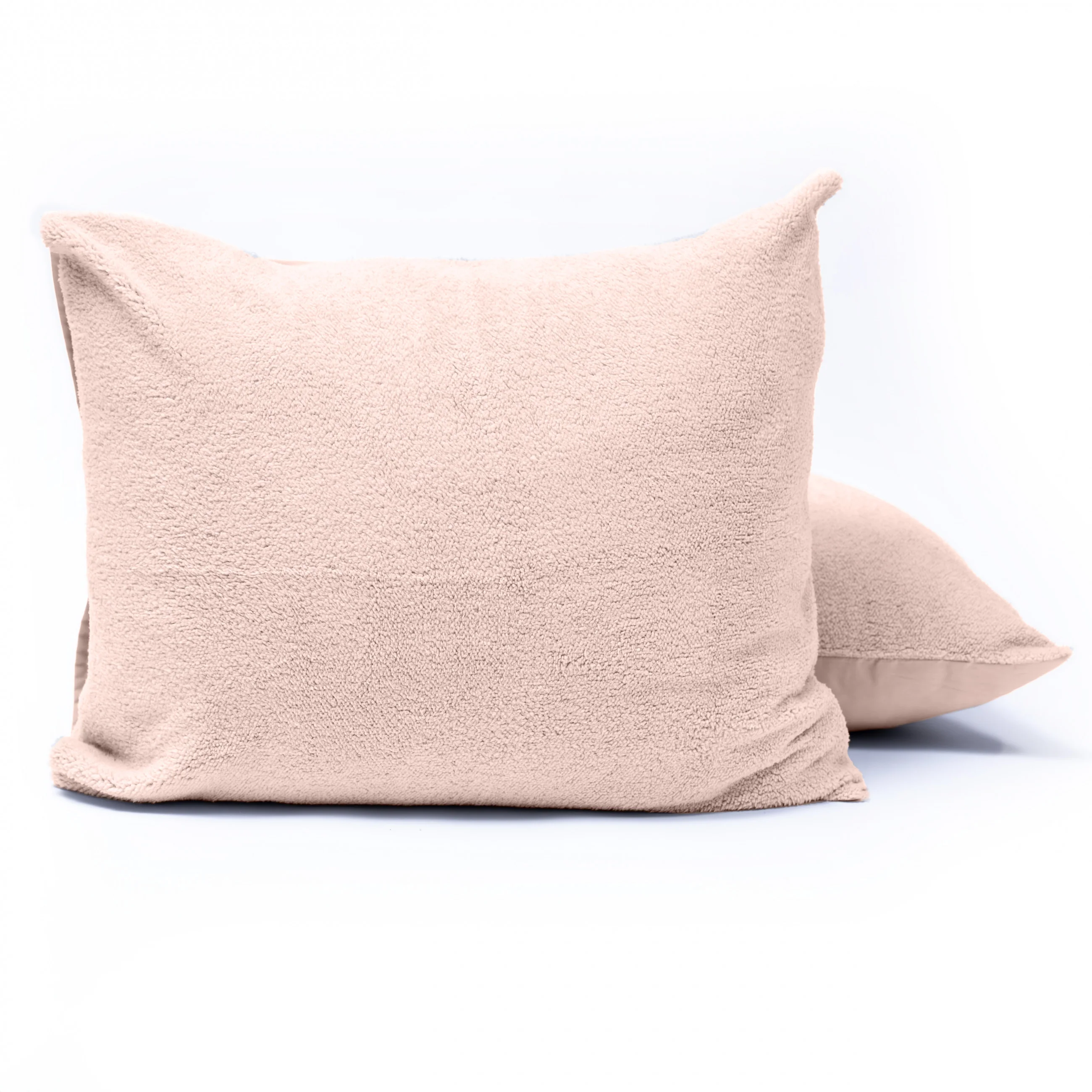 Kussensloop – 2 Stuks – Teddyfleece – Roze – 60×70