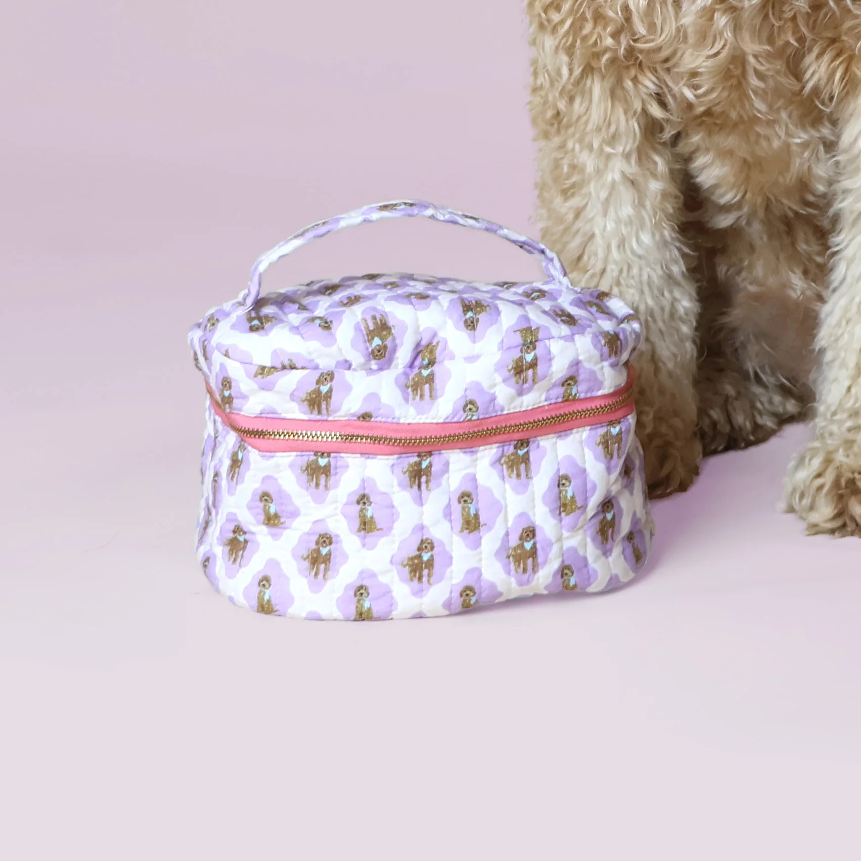 Doodle print toilettas met handvat Studio Brai x Furry Original