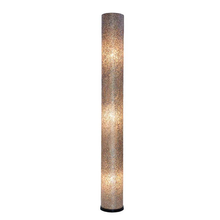 Vloerlamp Wangi gold – Cilinder