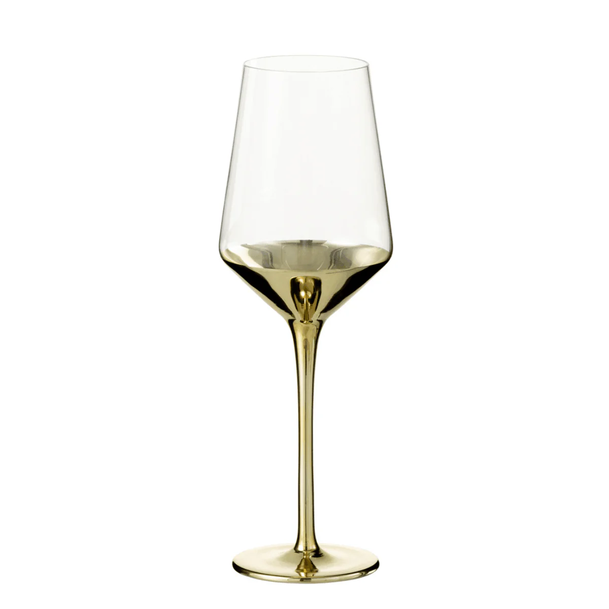 Wijnglas – Glas – Goud/ Transparant